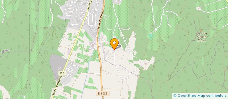 localisation de l'entreprise GAIA SERVICES à BAGNOLS-SUR-CEZE