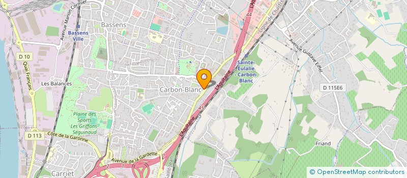 localisation de l'entreprise GAIA SERVICES  CARBON-BLANC