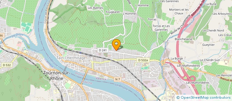 localisation de l'entreprise GAIA TECH  TAIN-L'HERMITAGE