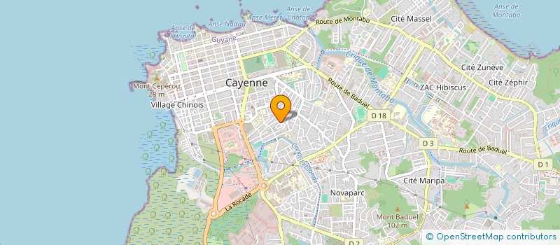 localisation de l'entreprise GAIA TER  CAYENNE