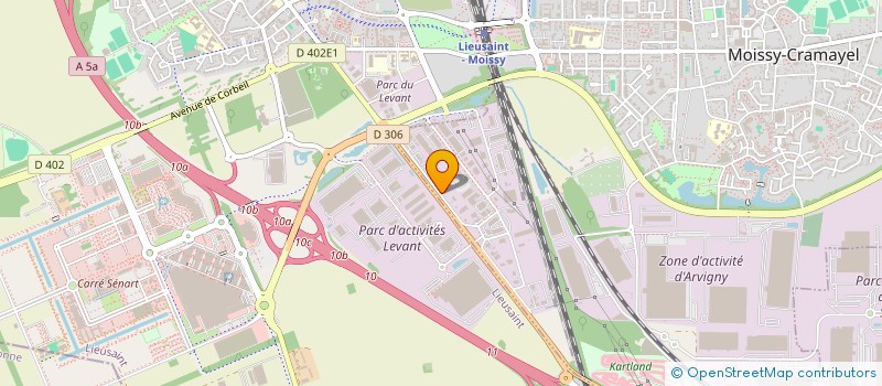localisation de l'entreprise GAIA TERRES A VIVRE à MOISSY-CRAMAYEL