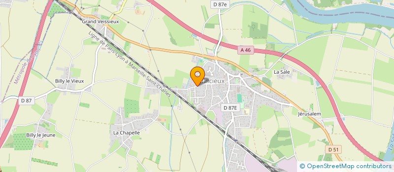 localisation de l'entreprise GAIA TRAITEMENTS DE SURFACES à QUINCIEUX