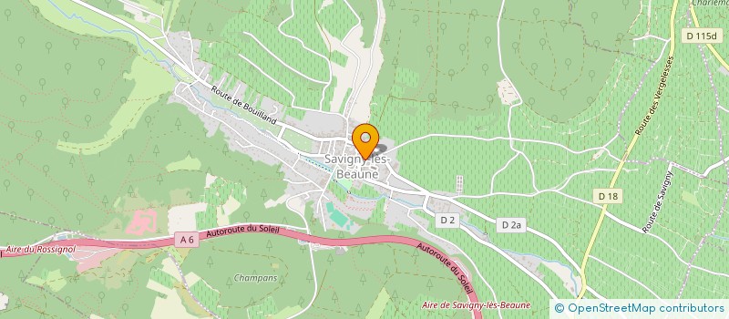 localisation de l'entreprise GAIA VINUM à SAVIGNY-LES-BEAUNE