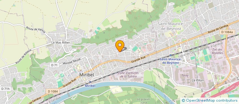 localisation de l'entreprise GAIA'Z HOME à MIRIBEL