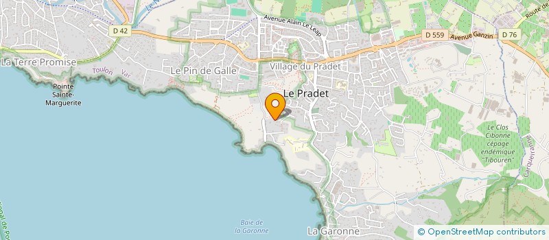 localisation de l'entreprise GAIA27  LE PRADET