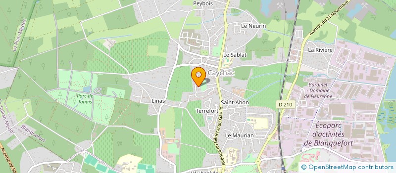 localisation de l'entreprise GAIAA à BLANQUEFORT