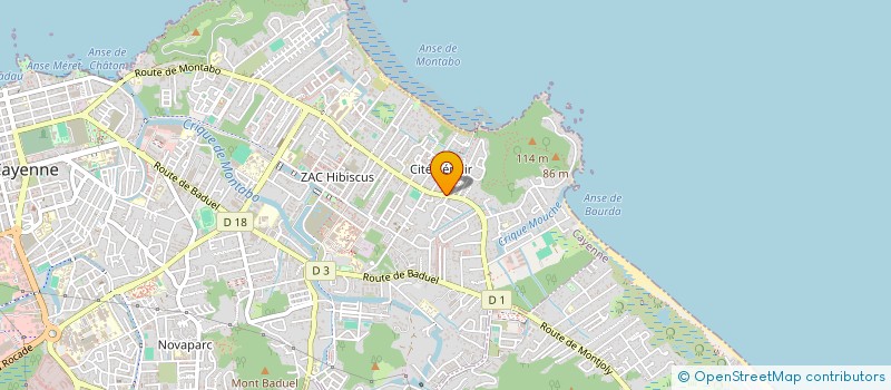 localisation de l'entreprise GAIACK  CAYENNE