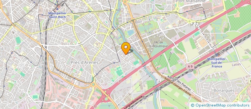 localisation de l'entreprise GAIACT - CONSEIL IMPACT POSITIF à MONTPELLIER