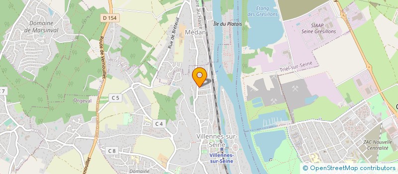 localisation de l'entreprise GAIADIS  VILLENNES-SUR-SEINE