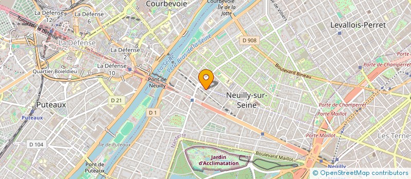 localisation de l'entreprise GAIAECO à NEUILLY-SUR-SEINE