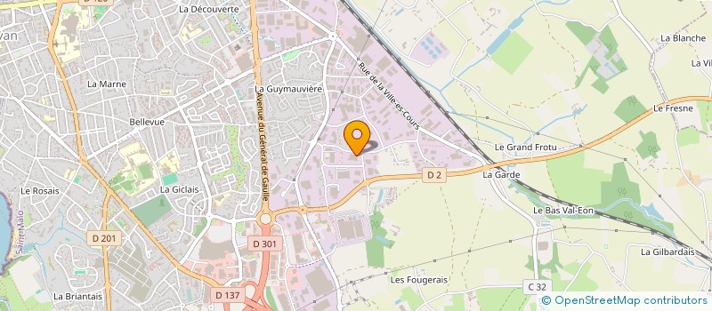 localisation de l'entreprise GAIAGO FINANCEMENT à SAINT-MALO