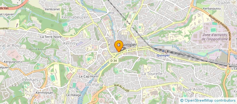 localisation de l'entreprise GAIALYS à QUIMPER