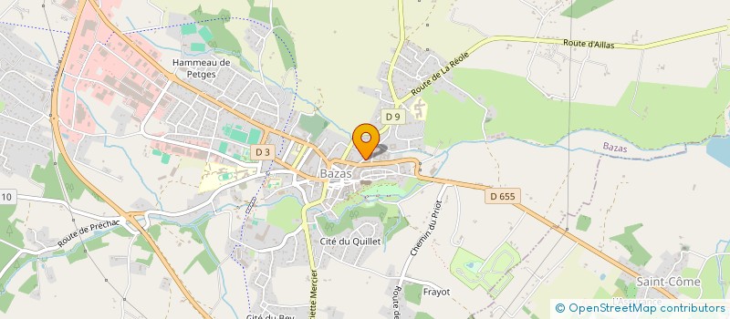 localisation de l'entreprise GAIAMA  BAZAS