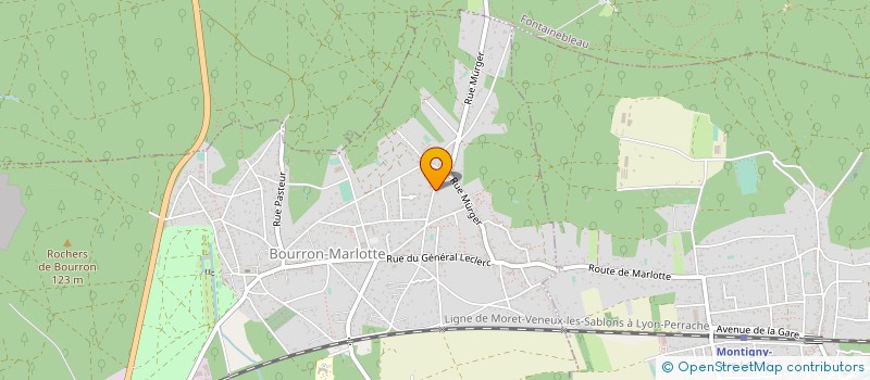 localisation de l'entreprise GAIAMOTECH à BOURRON-MARLOTTE