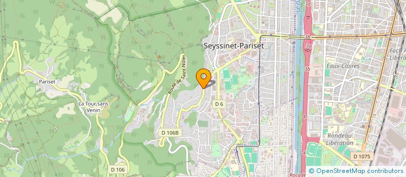 localisation de l'entreprise GAIATECH à SEYSSINET-PARISET