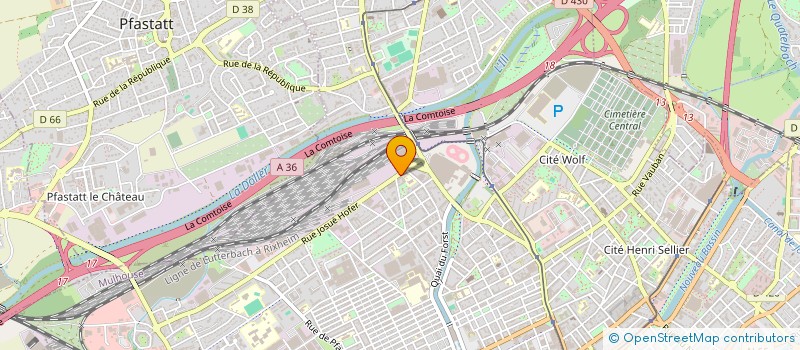 localisation de l'entreprise GAIC 68 - GROUPE D'AMITIE ISLAMO-CHRETIENNE  MULHOUSE