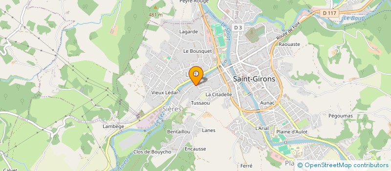 localisation de l'entreprise GAICHIES BENOIT  SAINT-GIRONS