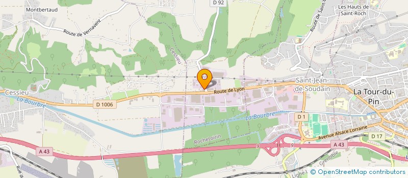 localisation de l'entreprise GAIDO EXPERTS  ROCHETOIRIN