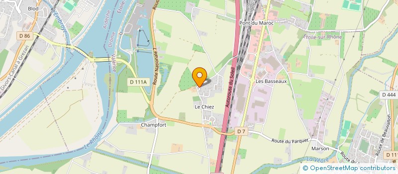 localisation de l'entreprise GAIGHER  ETOILE-SUR-RHONE