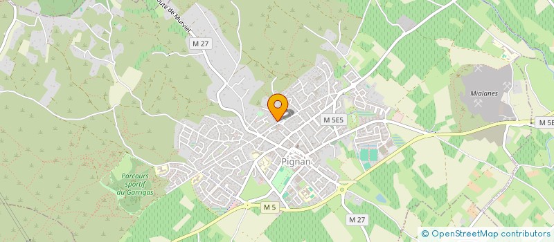 localisation de l'entreprise GAILHAC S à PIGNAN