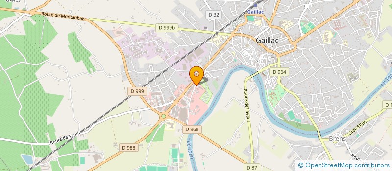 localisation de l'entreprise GAILLAC  GAILLAC