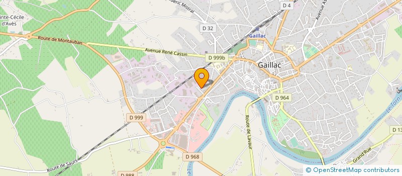 localisation de l'entreprise GAILLAC DISTRIBUTION à GAILLAC