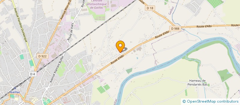 localisation de l'entreprise GAILLACAVELO  GAILLAC