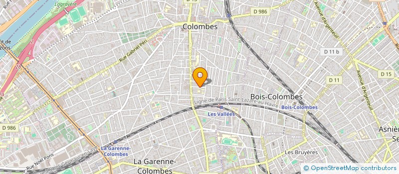 localisation de l'entreprise GAILLANDRE INVEST à COLOMBES