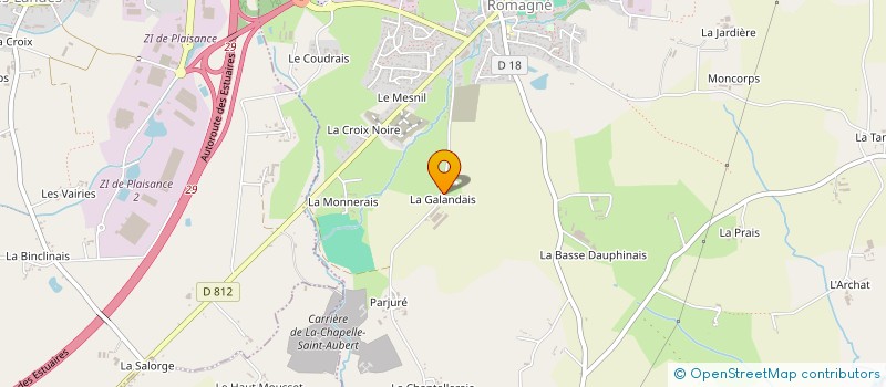 localisation de l'entreprise GAILLARD à ROMAGNE