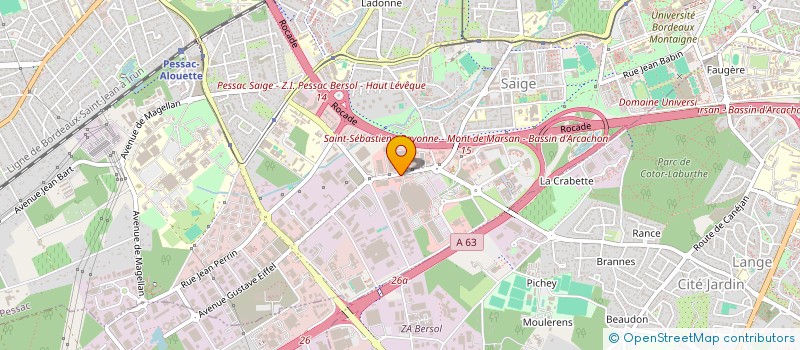 localisation de l'entreprise GAILLARD à PESSAC