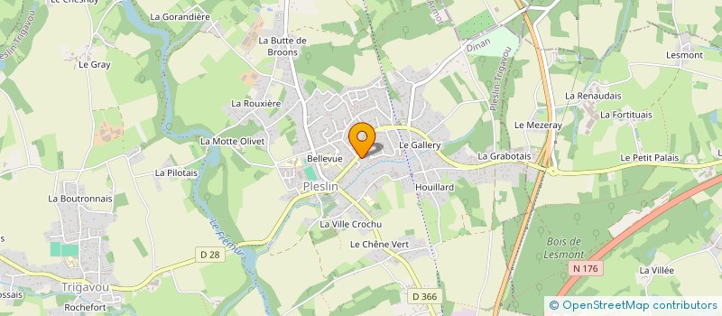 localisation de l'entreprise GAILLARD à PLESLIN-TRIGAVOU