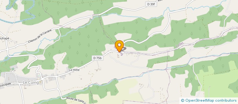 localisation de l'entreprise GAILLARD  LE CUING