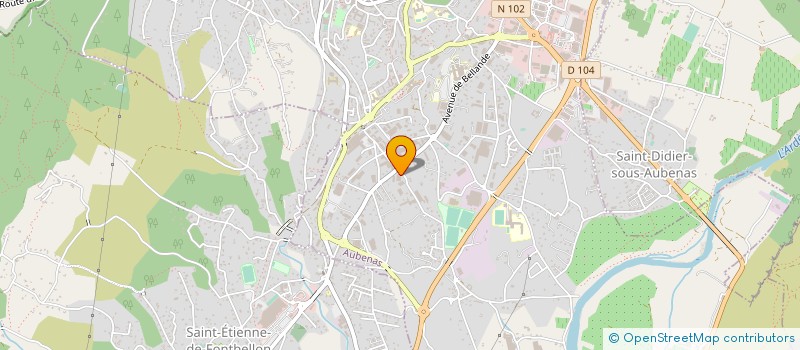 localisation de l'entreprise GAILLARD CHARLIE à AUBENAS