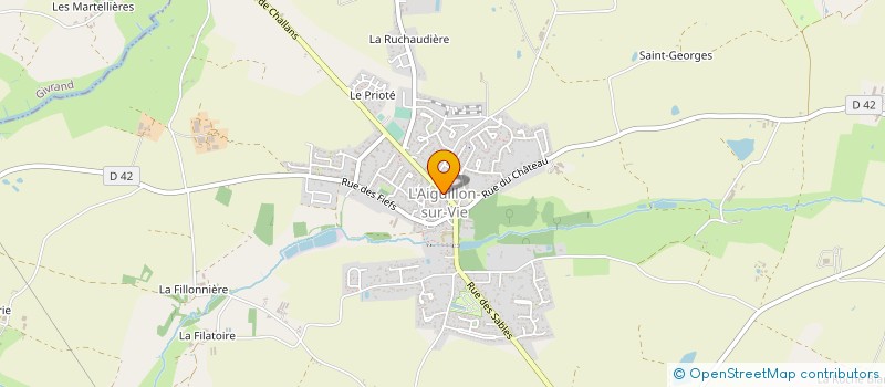 localisation de l'entreprise GAILLARD CHAUFFAGE à L'AIGUILLON-SUR-VIE