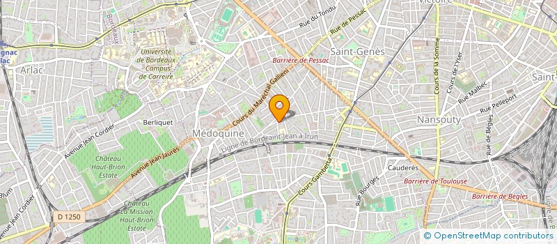 localisation de l'entreprise GAILLARD CLAUDE ET YOLANDE à TALENCE