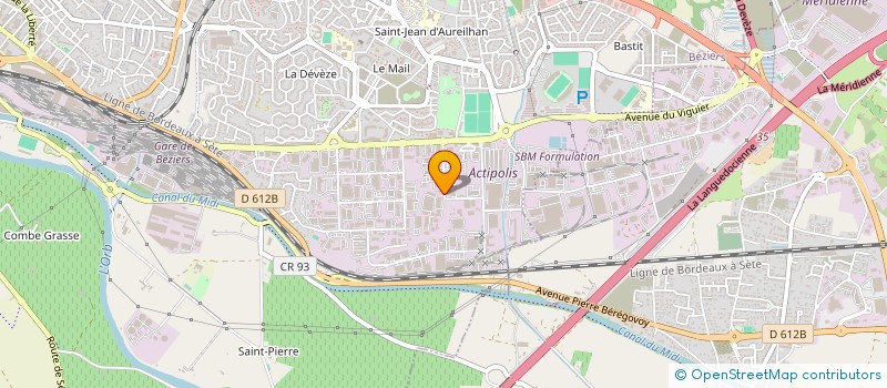 localisation de l'entreprise GAILLARD CLOTURES à BEZIERS