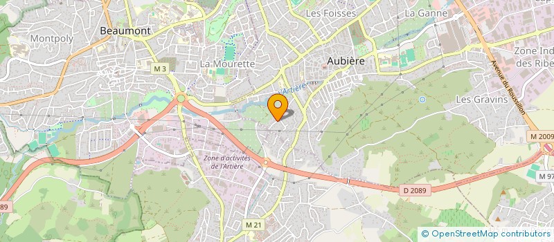 localisation de l'entreprise GAILLARD COMMERCE INDUSTRIE à AUBIERE