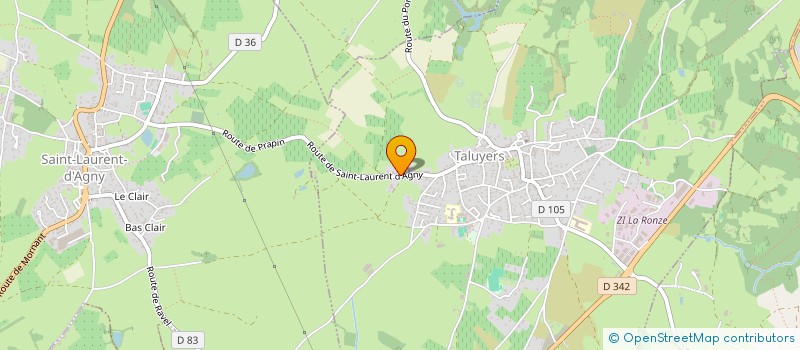 localisation de l'entreprise GAILLARD ET MARTINI SARL  TALUYERS