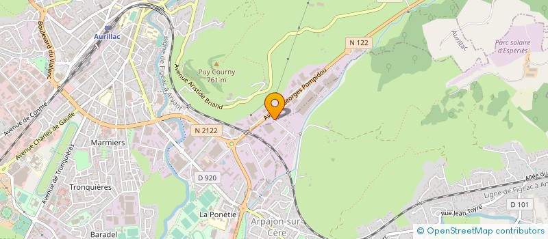 localisation de l'entreprise GAILLARD FORMATION à AURILLAC