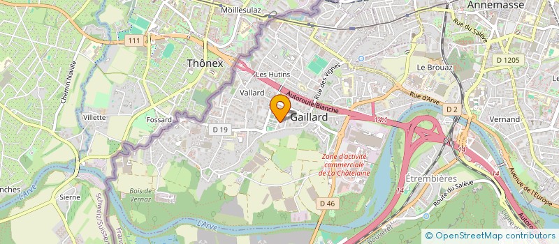 localisation de l'entreprise GAILLARD FUTSAL  GAILLARD