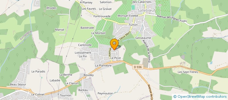 localisation de l'entreprise GAILLARD-GABIN  SALLEBUF