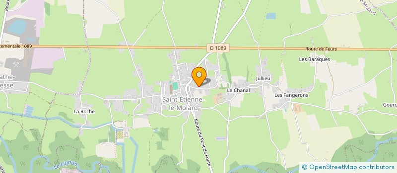 localisation de l'entreprise GAILLARD IMMO  SAINT-ETIENNE-LE-MOLARD