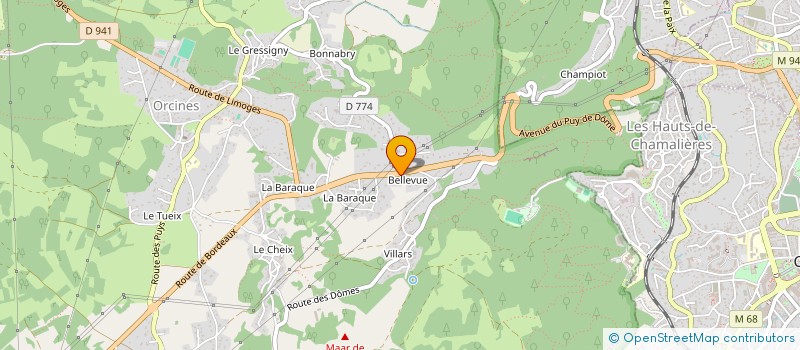 localisation de l'entreprise GAILLARD IMMOBILIER  ORCINES