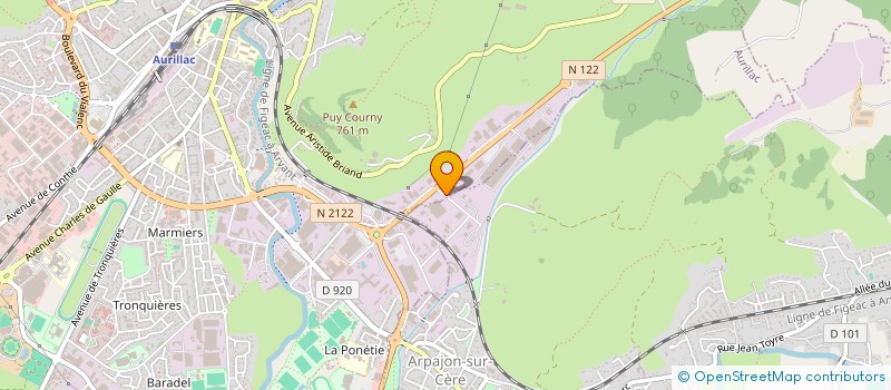 localisation de l'entreprise GAILLARD INVESTISSEMENT à AURILLAC