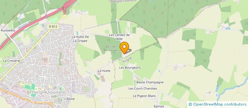 localisation de l'entreprise GAILLARD JEAN ET PIERRE  THORIGNE-FOUILLARD