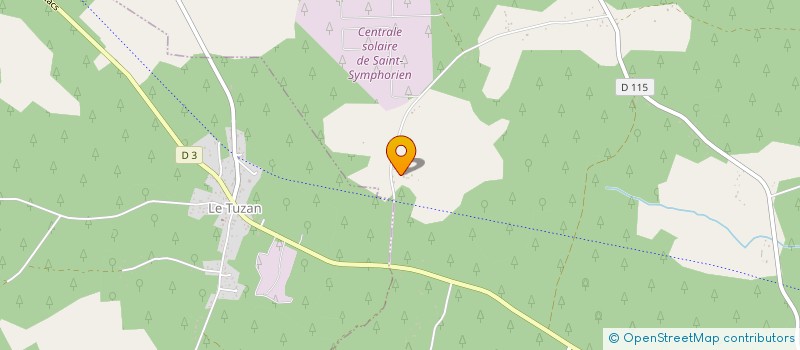 localisation de l'entreprise GAILLARDINE AUTOS à SAINT-SYMPHORIEN