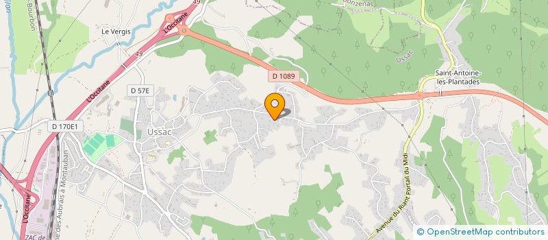 localisation de l'entreprise GAILLARDYS  USSAC