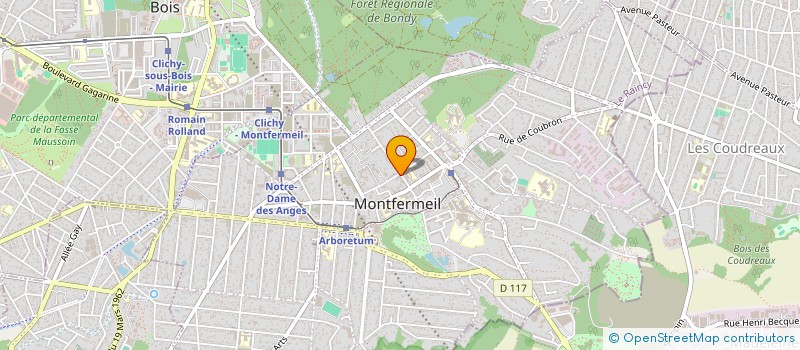 localisation de l'entreprise GAILLART PRODUCTION  MONTFERMEIL