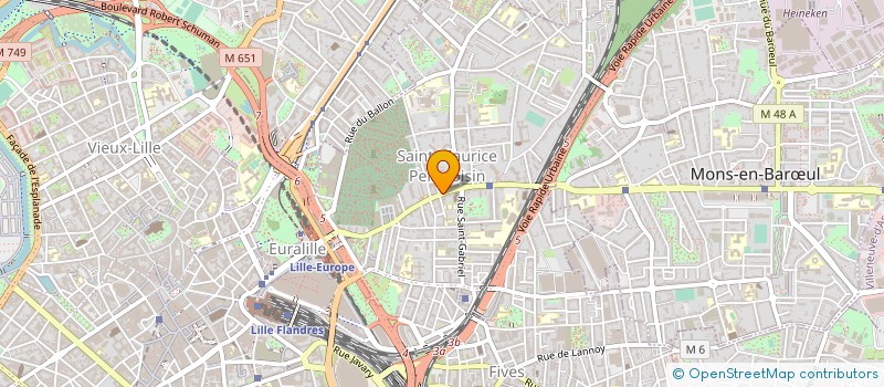 localisation de l'entreprise GAILLET SA à LILLE