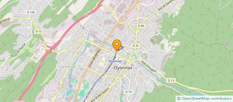 localisation de l'entreprise GAILLET STEPHANE ET EVELYNE à OYONNAX